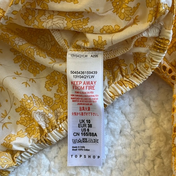 Topshop embroidered crop top - Picture 7 of 14